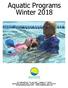 Aquatic Programs Winter 2018