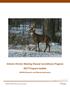 Ontario Chronic Wasting Disease Surveillance Program 2017 Program Update. Wildlife Research and Monitoring Section
