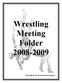 Wrestling Meeting Folder