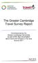 The Greater Cambridge Travel Survey Report