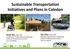Sustainable Transportation Initiatives and Plans in Caledon