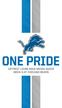 ONE PRIDE DETROIT LIONS 2016 MEDIA GUIDE WEEK 4 AT CHICAGO BEARS