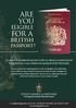 ARE FOR A YOU BRITISH PASSPORT? ELIGIBLE
