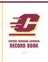 CENTRAL MICHIGAN lacrosse RECORD BOOK. updated 5/18
