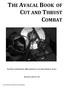 THE AVACAL BOOK OF CUT AND THRUST COMBAT