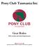 Pony Club Tasmania Inc