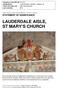 LAUDERDALE AISLE, ST MARY S CHURCH