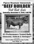Fall Bull Sale. Saturday, November 5, 2016, 1:00 PM. 43 Performance Tested Bulls. PMS Merger 064C - Lot 15 in this sale