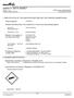 SAFETY DATA SHEET Version 1.12 MSDS Number Revision Date Print Date