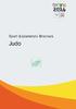 SPORT EXPLANATORY BROCHURE. Judo. Nanjing Youth Olympic Games Organising Committee