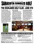CELEBRATING 23 YEARS OF SINGLES GOLF IN AMERICA. Sarasota Chapter - American Singles Golf Association - May 2015