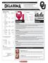 SOONERS BRUINS. Oklahoma Schedule. At A Glance