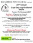 Cup Day Agricultural Show TUESDAY 7TH NOVEMBER 2017