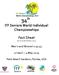 34 th. ITF Seniors World Individual Championships. Fact Sheet. as of 29 November Men s and Women s April 4 May 2014