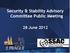 Security & Stability Advisory Committee Public Meeting. 28 June 2012