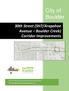 City of Boulder. 30th Street (SH7/Arapahoe Avenue Boulder Creek) Corridor Improvements