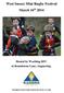West Sussex Mini Rugby Festival March 16 th 2014