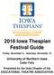 2018 Iowa Thespian Festival Guide
