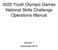 2020 Youth Olympic Games National Skills Challenge Operations Manual