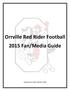 Orrville Red Rider Football 2015 Fan/Media Guide