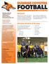 FOOTBALL SUNRISE COYOTES. Welcome! Christmas Break U of M Camp. In this Issue:
