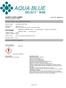 SAFETY DATA SHEET SDS DATE: 08/06/2014 AQUA BLUE SELECT WSB