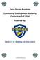 Force Soccer Academy Community Development Academy Curriculum Fall 2014 Powered By: Weeks 1 & 2 Dribbling and Close Control