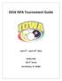2016 ISPA Tournament Guide