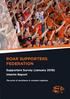 ROAR SUPPORTERS FEDERATION. Roar Supporters Federation - Interim. Supporters Survey (January 2018) Interim Report
