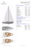 Oceanis 37. Inventory list - USA GENERAL SPECIFICATIONS ARCHITECT / DESIGNERS CE CERTIFICATION STANDARD SAIL LAYOUT AND AREA