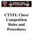 CTYFL Cheer Competition Rules and Procedures