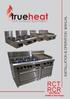 INSTALLATION & OPERATION MANUAL RCT RCR. Open Burner, Griddle & Oven Range. Trueheat RCT & RCR IO Manual Page 1 of 20