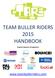 TEAM BULLER RIDERS 2015 HANDBOOK