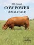Cow Power 25 Female Sale