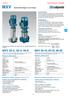 MXV. Vertical Multi-Stage In-Line Pumps. Construction. Applications