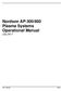 Nordson AP-300/600 Plasma Systems Operational Manual July 2017