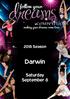 2018 Season. Darwin. Saturday September 8