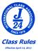 Class Rules Effective April 14, 2011