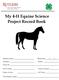 My 4-H Equine Science Project Record Book