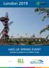 London 2019 IAKS UK SPRING EVENT QUEEN ELIZABETH OLYMPIC PARK. Supported by