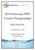 2019 Swimming NSW Country Championships