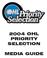 2004 OHL PRIORITY SELECTION MEDIA GUIDE