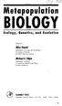 BIOLOGY Ecology, Genetics, and Evolution