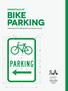 ESSENTIALS OF BIKE. Selecting and installing bicycle parking that works PARKING 3 B D4-3