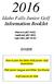 Idaho Falls Junior Golf Information Booklet