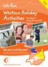Whitsun Holiday Activities