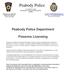 Peabody Police. Peabody Police Department. Firearms Licensing