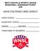 West Nashville Sports League Basketball Addendum Packet 2013 LEAVE THIS PACKET HERE TONIGHT!
