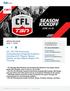 CFL ON TSN Announces Comprehensive Broadcast Schedule, Including all 81 Regular Season Games, as New Season Begins This Thursday