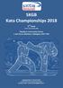 SKGB Kata Championships 2018